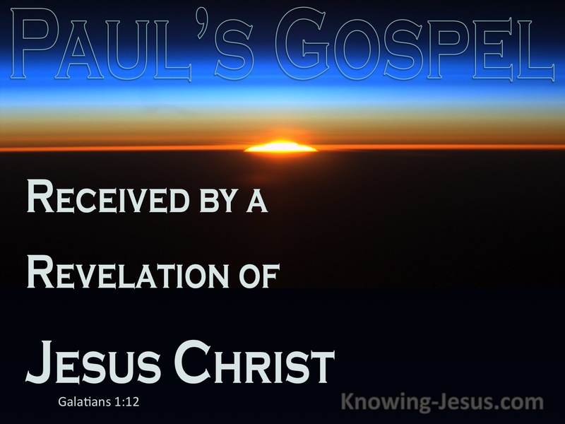 Galatians 1:12 Received By Revelation Of Jesus Christ (blue)